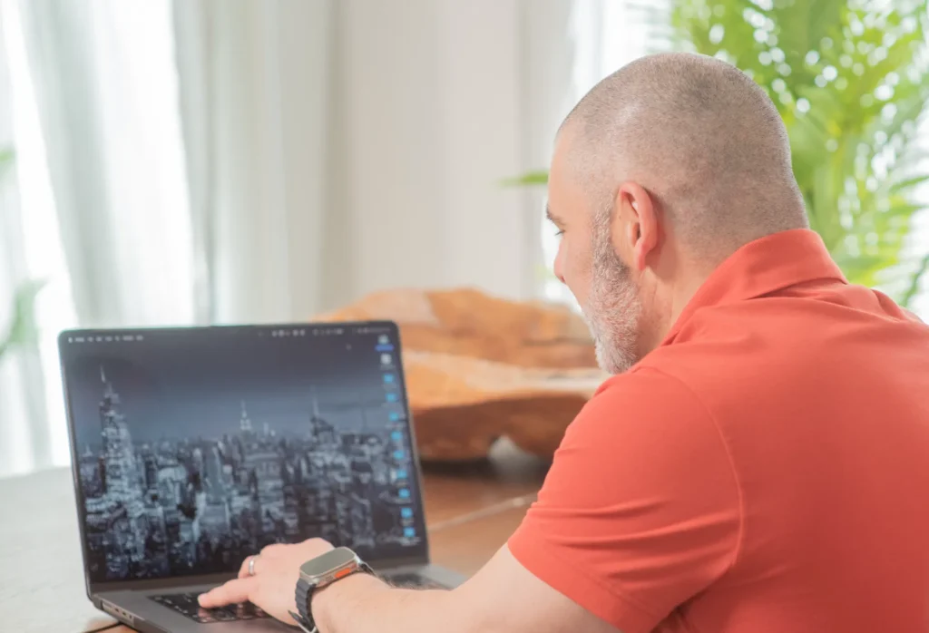 Personal Brand Photography by Julian Coleman, Julian at work